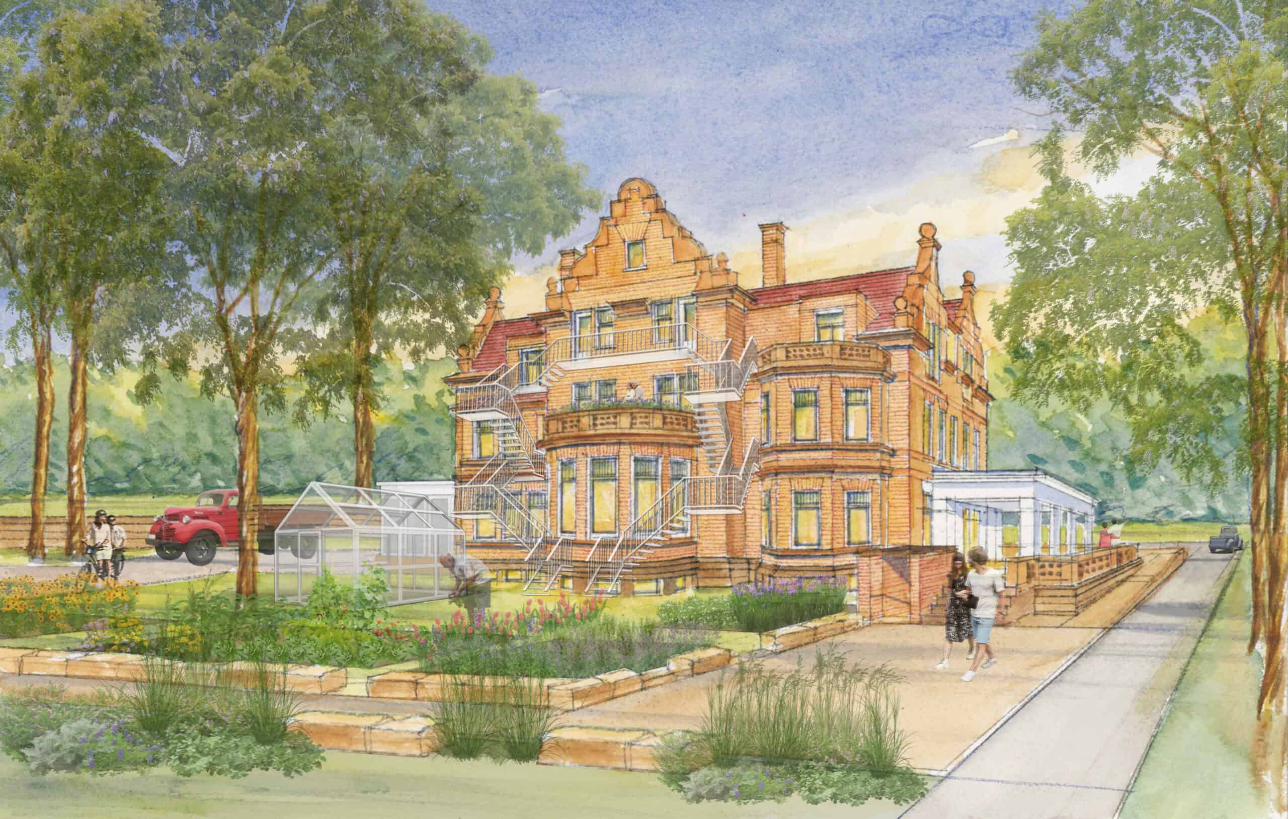 Holland Hall Rear view