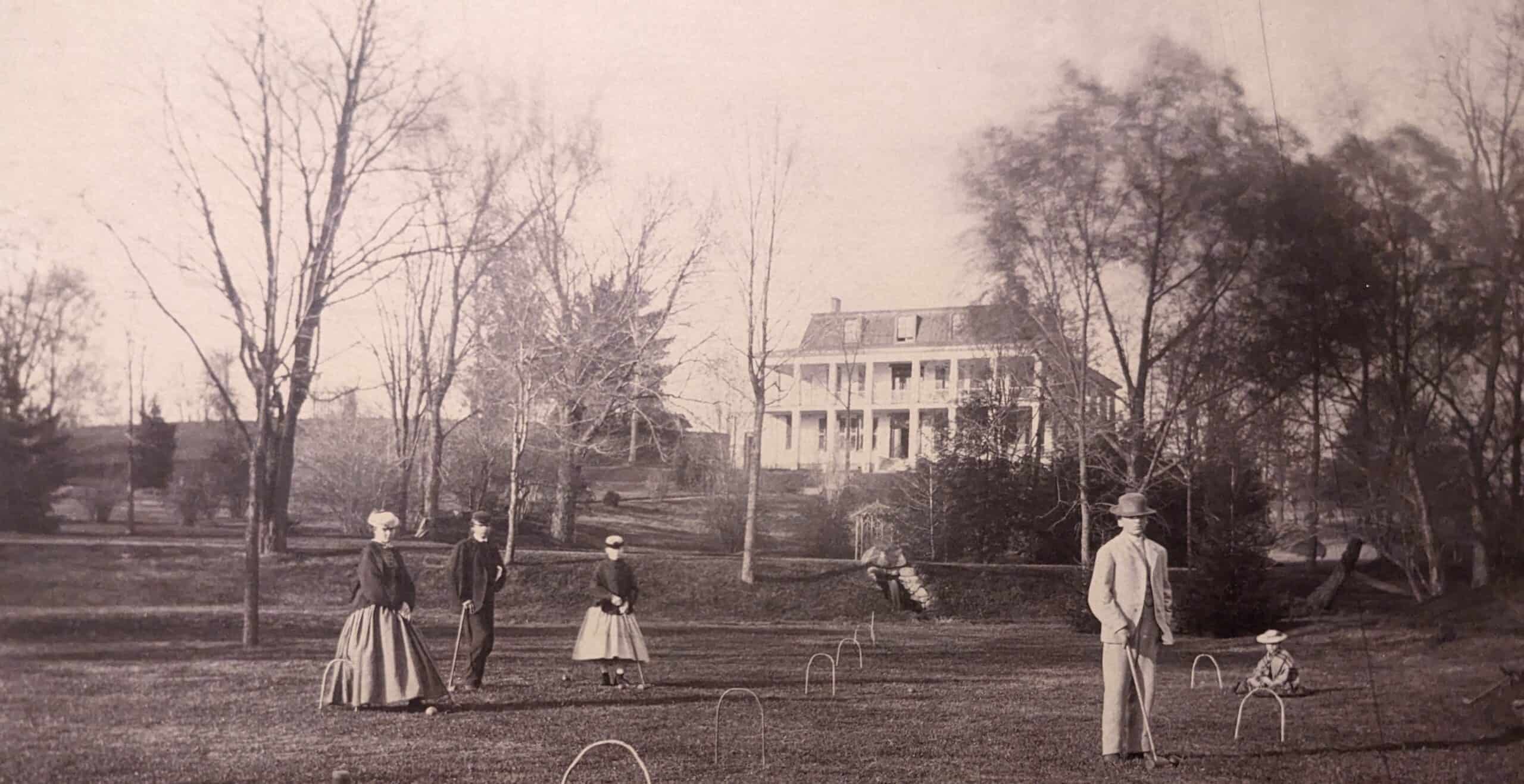 Reynolds Playing Croquet